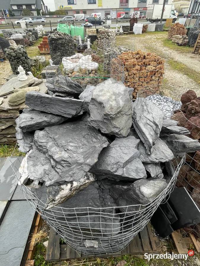 Łupek Filitowy Czarny Skała Grys Kamień do