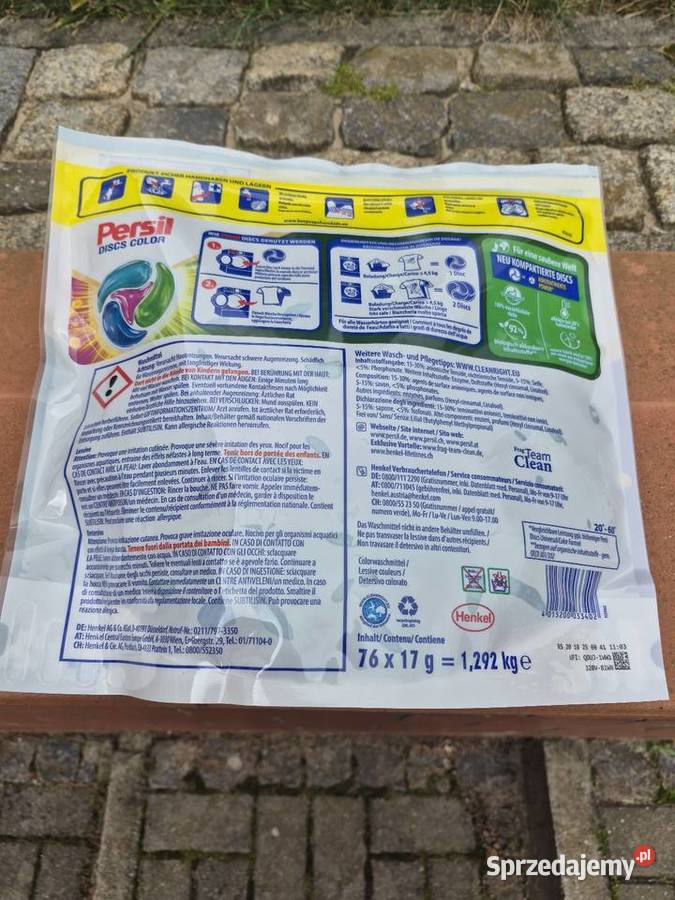 Kapsułki do zmywarki Persil do koloru 76 washen Kwidzyn sprzedam