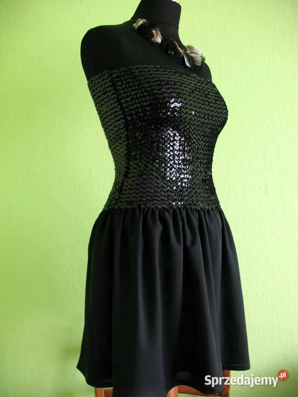 Elegancka sukienka Mini 36 s 38 m biust 6090 Bez wzoru Siedlce