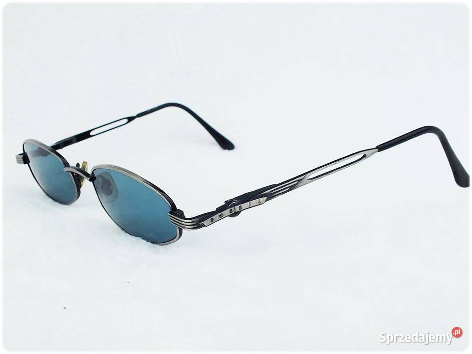 Okulary Vintage FOSSIL Owal Metal Frame Blue z lubuskie Żary