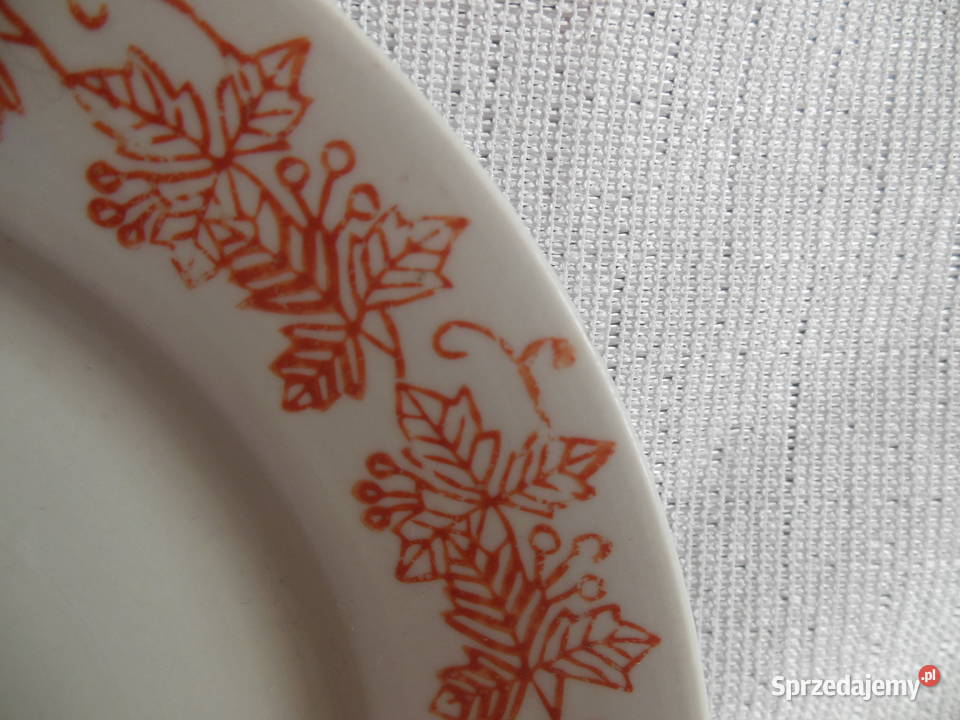 Talerzyk deserowy w liscie winogron PRL Kielce sprzedam