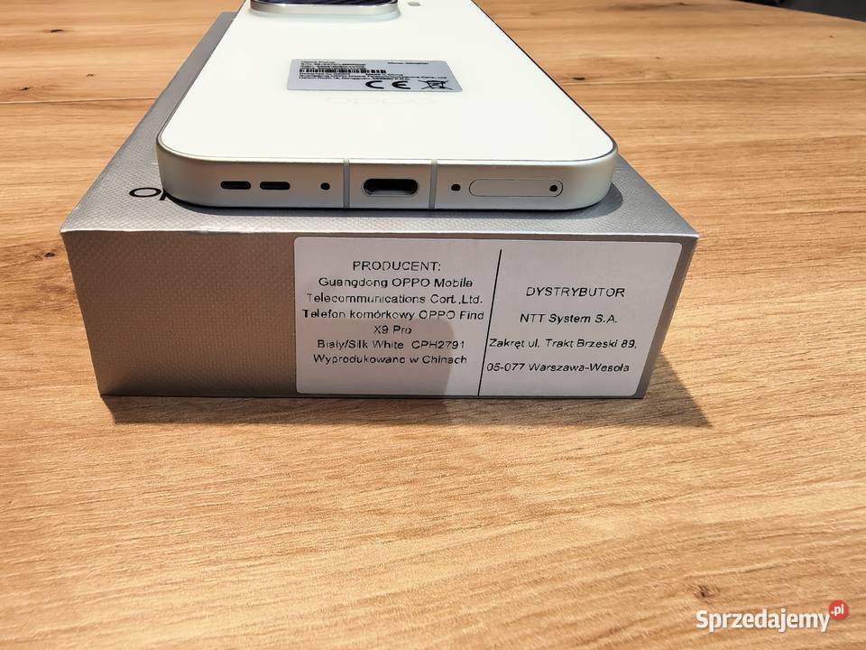 Oppo find X9 Pro 16gb 512gb Silk White łódzkie Łódź
