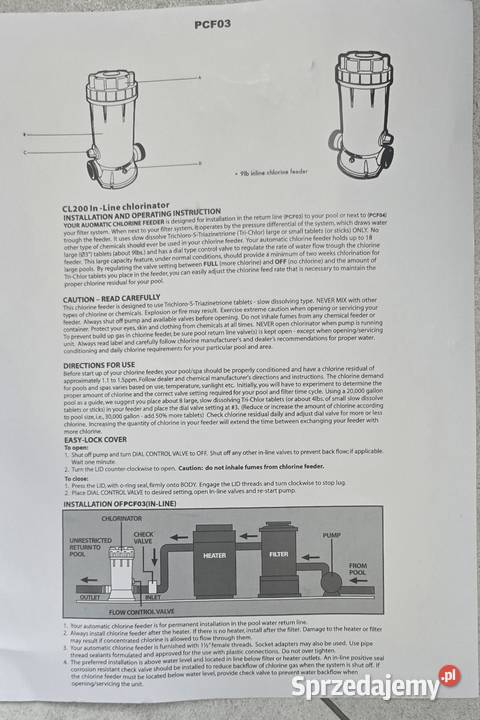 CL200 Automatyczny podajnik chemikaliów Dozownik Lubanów