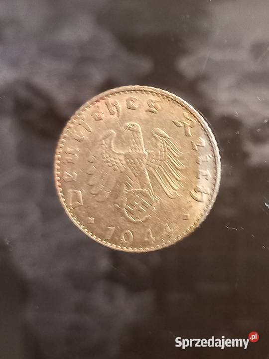 1944 50 reichspfennig 1944 Numizmatyka Zemborzyce Podleśne