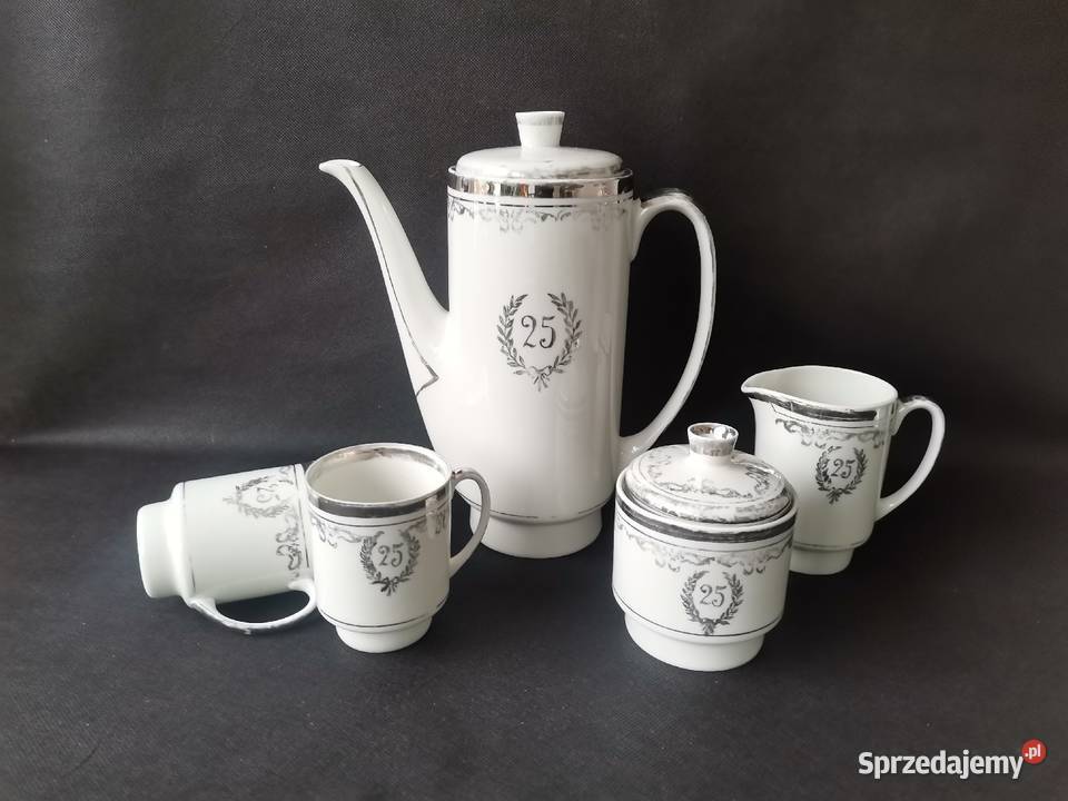 Stary serwis kawowy London porcelana Ćmielów Katowice