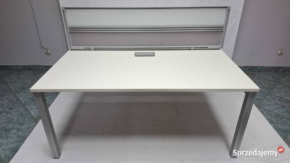 Biurko 2 stanowiskowe bench Balma 160x165 białe wielkopolskie sprzedam