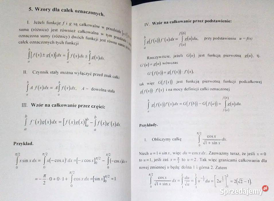 Rachunek całkowy Anna Welcz Rok wydania 1997