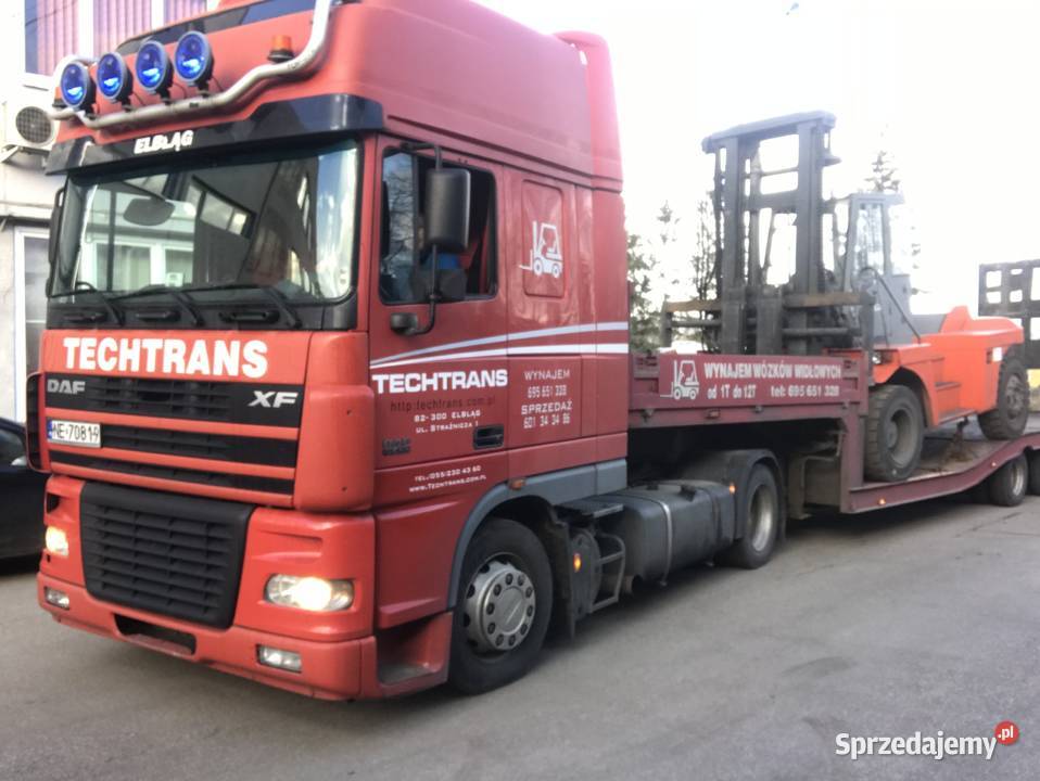 Wynajem wózka widłowego 12 ton Linde H120 Elbląg