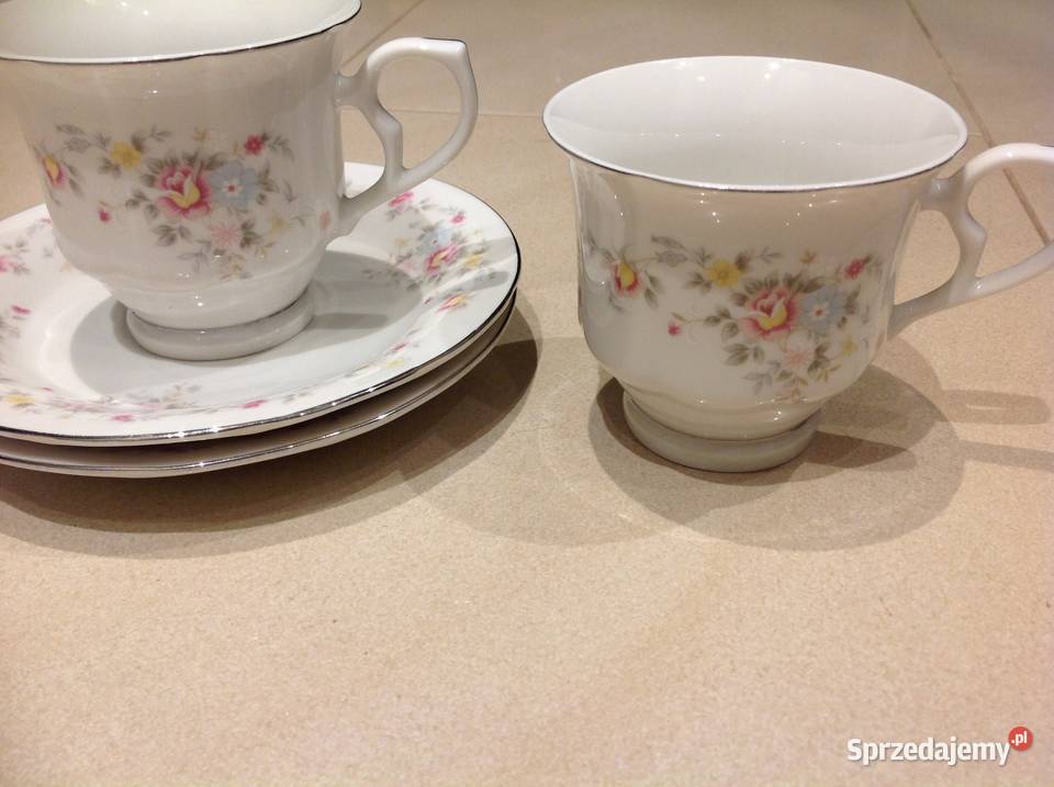 Filiżanka z Podstawkiem Stara Porcelana Hebei Nowa Sól