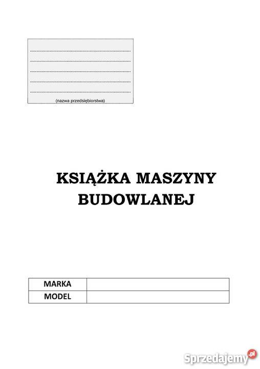 Książka Maszyny Budowlanej Rok produkcji 2019 Koparki Brzesko