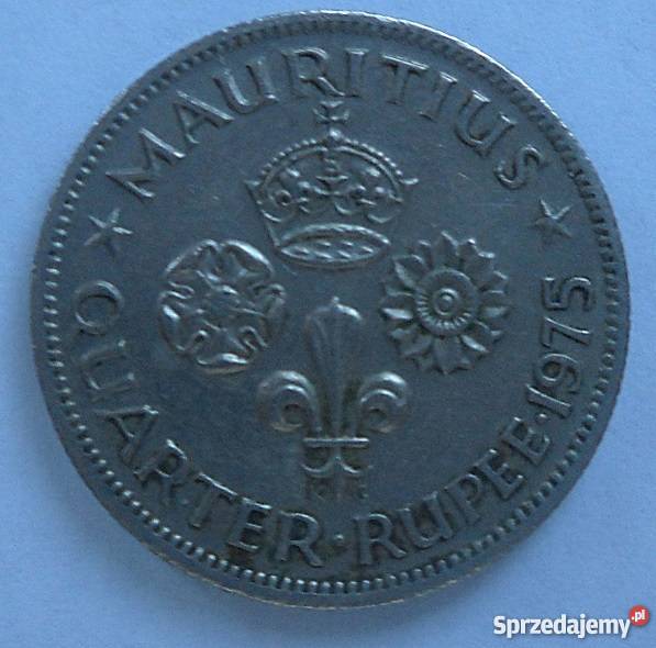 MAURITIUSQUARTER RUPPE1975 r ELIZABETH