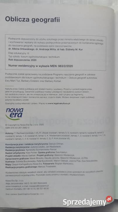 Oblicza geografii 2 podręcznik liceum i Małkinia Górna