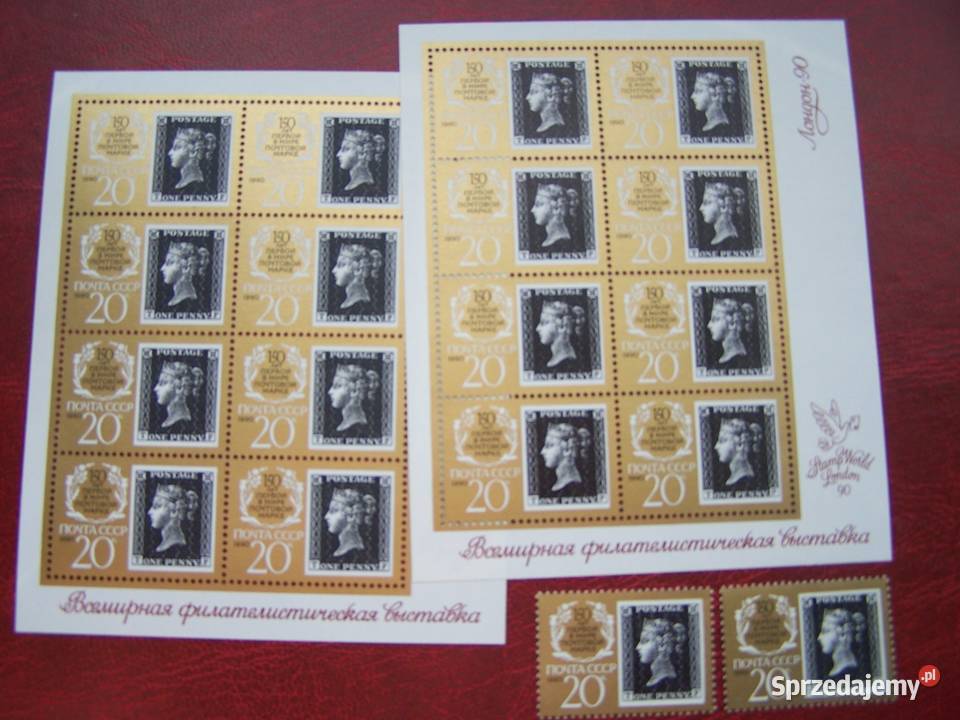 ZSRR 1990 MNH ark 150 lat znaczka wystawa LONDYN Filatelistyka Tychy sprzedam