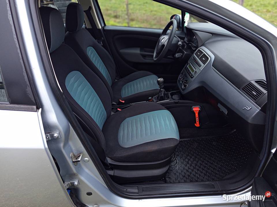 Fiat Grande Punto 14 8V 2008r 148 Klimatyzacja welurowa tapicerka Ostróda