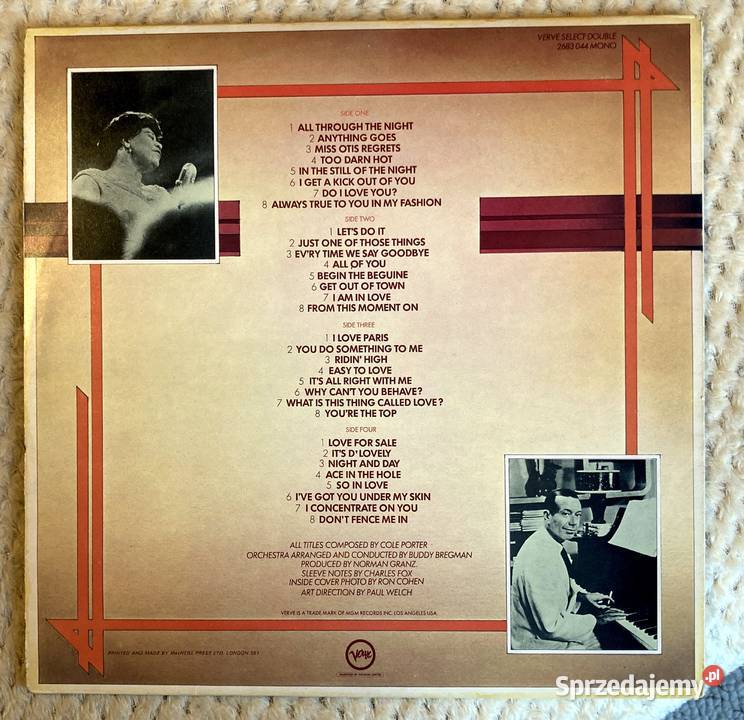 Ella Fitzgerald Sings The Cole Porter Song Book Kultura i Rozrywka Szczecin sprzedam