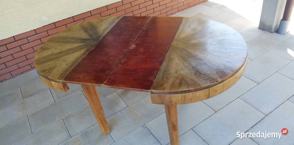 Stół okrągły bombka beczka stary rozkładany PRL Stoły