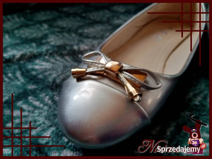FGM Paris lakierowane srebrne balerinki metallic szary/srebrny Ruda Śląska
