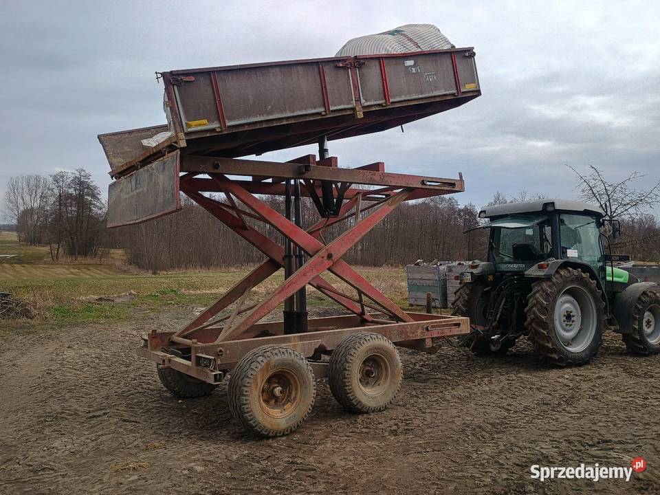 Przyczepa tandem wysokiego składowania nożycowa Sieradz