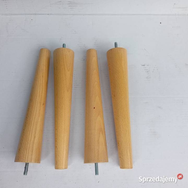 Nogi Drewniane Bukowe Proste Naturalne dwie śląskie sprzedam