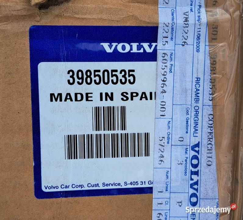 OSŁONA OBUDOWA LUSTERKA LEWA VOLVO C30 C70 V50