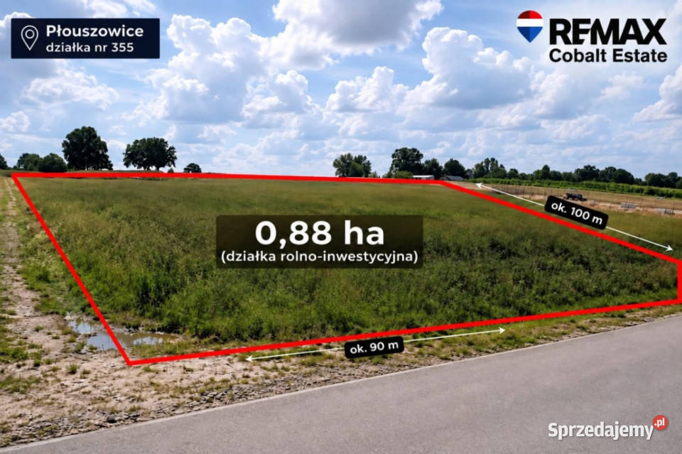 Działka z potencjałem inwestycyjnym 8800m2 Płouszowice