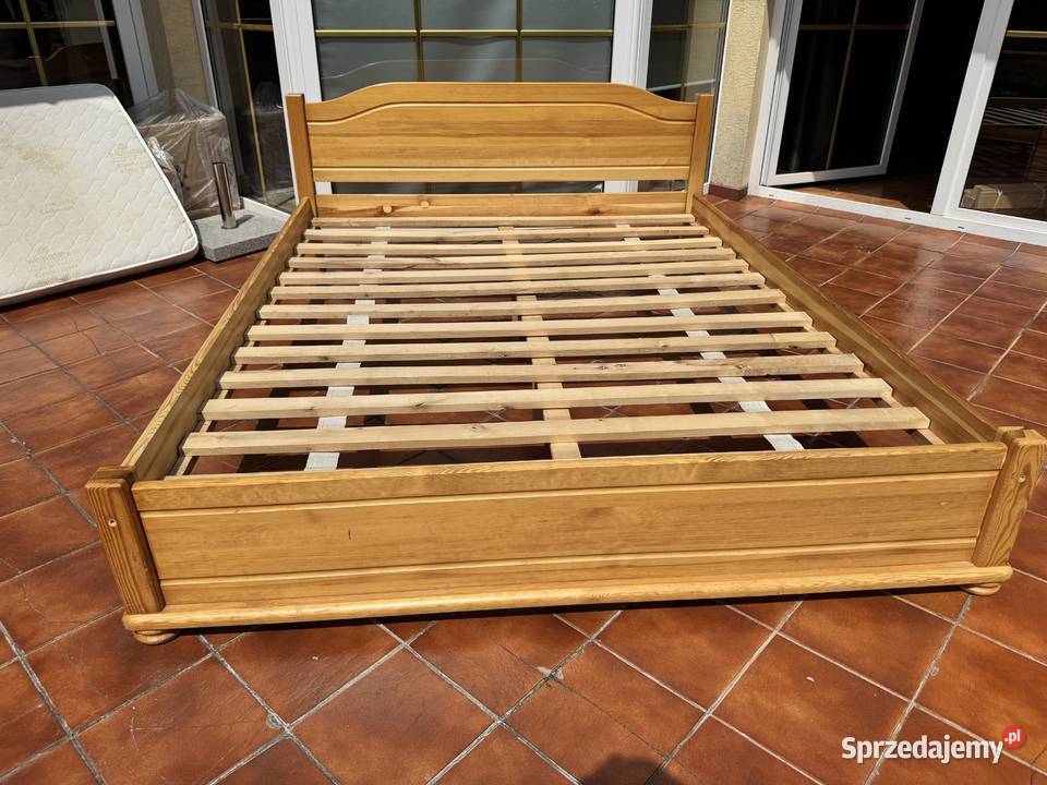 Łóżko drewniane 160x200 sosnowe sypialnia łoże Garwolin sprzedam