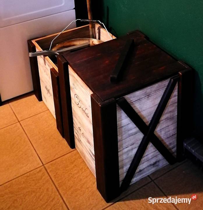 Skrzynka na winyle skrzynka na drewno do kominka Radków