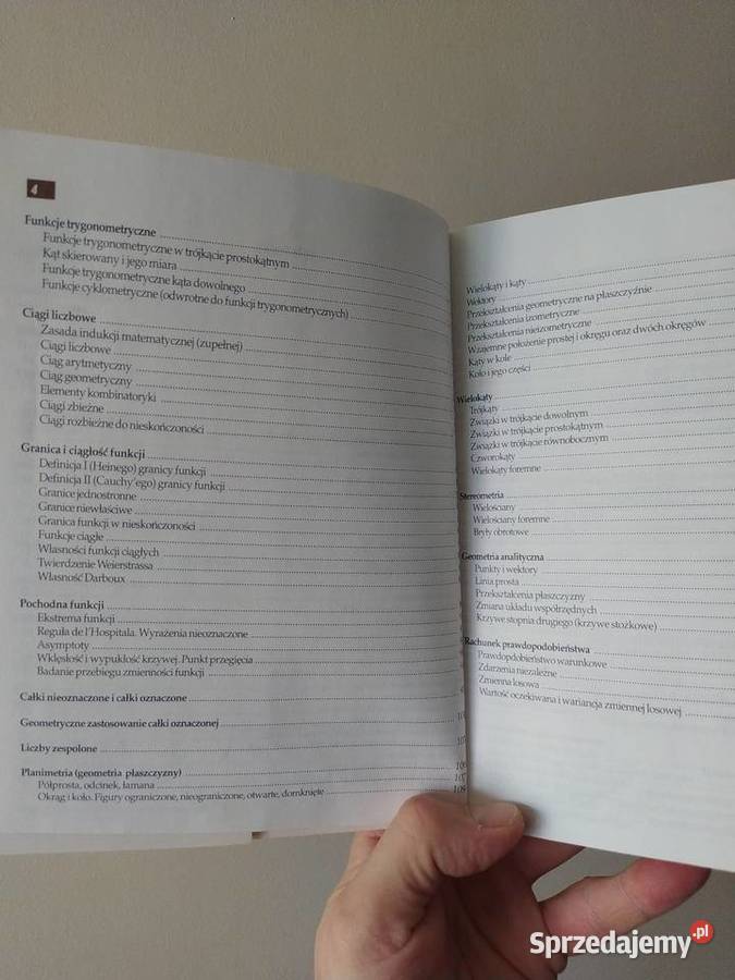 Tablice matematyczne fizyczne chemiczne encyklopedie, słowniki, leksykony małopolskie Kraków