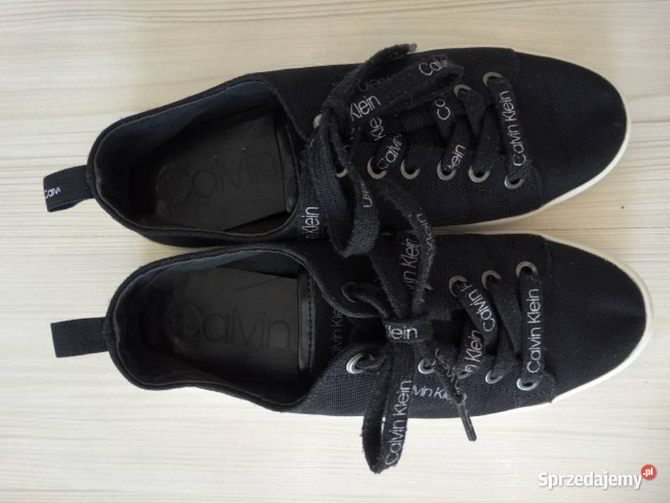 Buty Calvin Klein Sportowe Płócienne Czarne 38 podlaskie Łomża