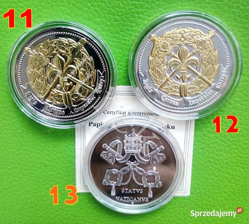 OLBRZYM 70 mm Moneta Banknot Srebro Władysław Będzin