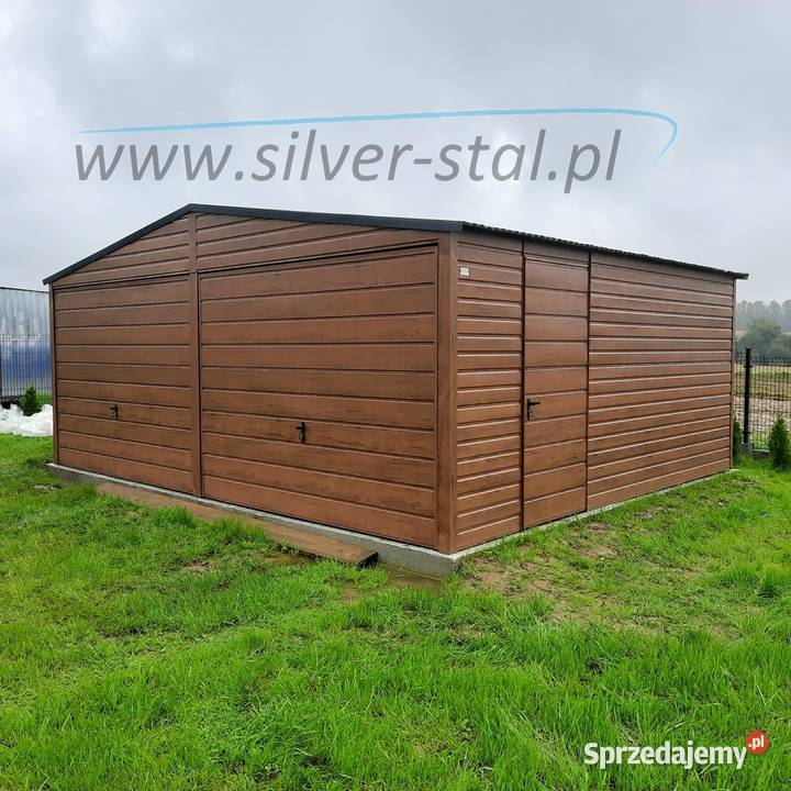 Garaż blaszany 6x6 blacha orzech złoty dąb Limanowa sprzedam
