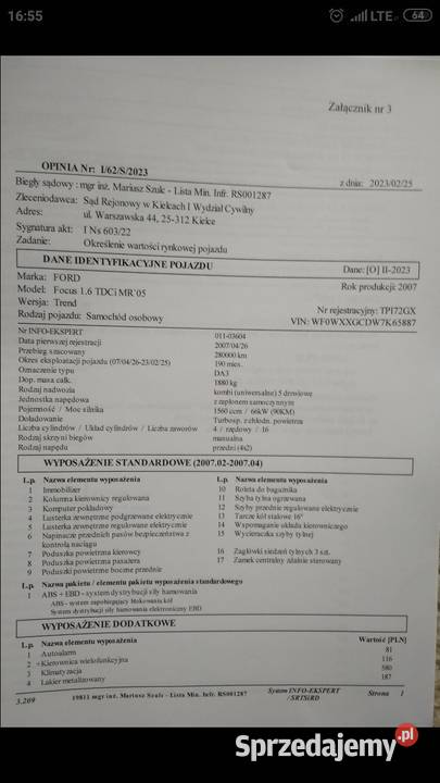 Ford Focus 2007r Sprawny 6500 Suchedniów