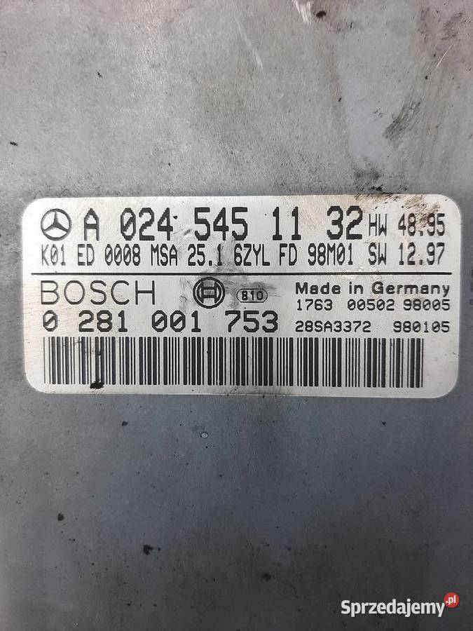 MERCEDES W210 Sterownik ECU A0245451132 Ksawerów