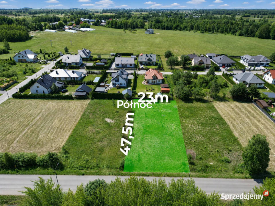 2 działki budowlane Urszulin MPZP asfalt lubelskie
