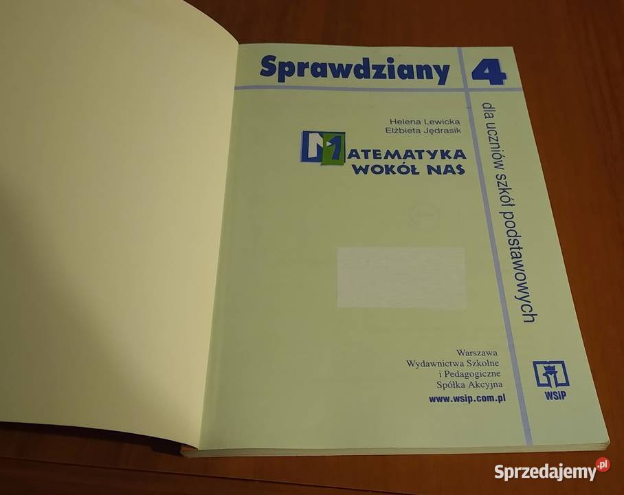 Matematyka wokół nas sprawdziany 4 Helena Podręczniki Gdańsk sprzedam