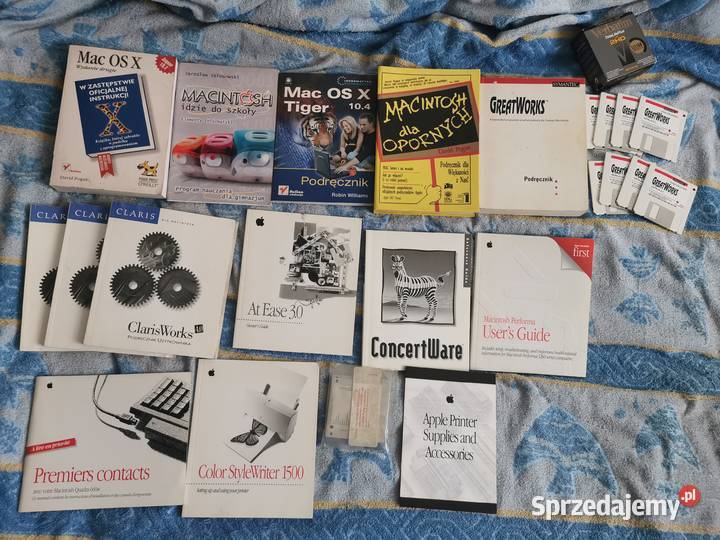 Apple Macintosh książki instrukcje 13 sztuk pomorskie Lębork