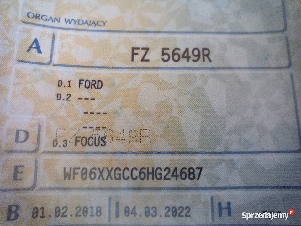 Ford Focus Model 2018 Idealny stan Sulechów sprzedam