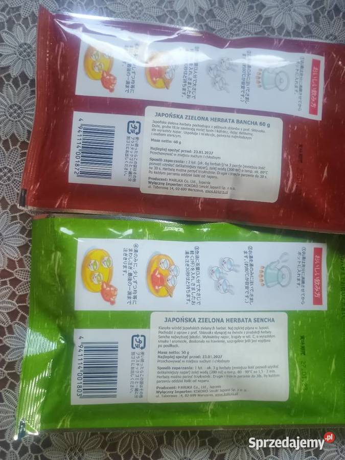 Japońska herbata zielona bancha i sencha Charzowice