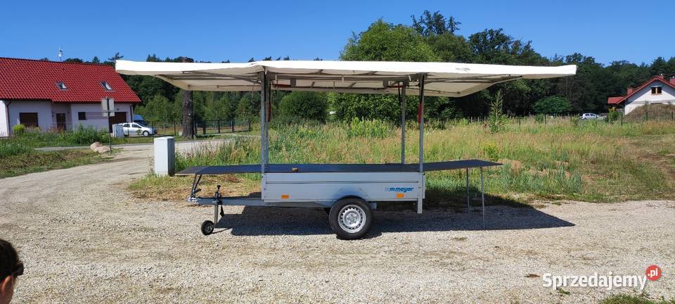 Przyczepka Stragan Mobilny Punkt Sprzedaży Stan