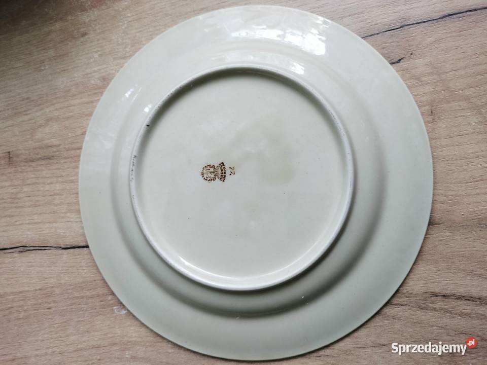 Talerze Tułowice PRL kwiaty 6 sztuk obiadowe Porcelana i szkło Choszczno