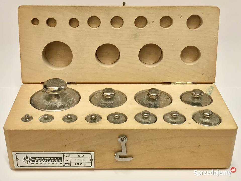 ODWAŻNIKI WZORCOWE 1G 500G Mechanika Precyzyjna