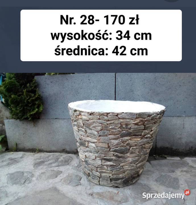 27 Donica z kamienia naturalnego do ogrodu