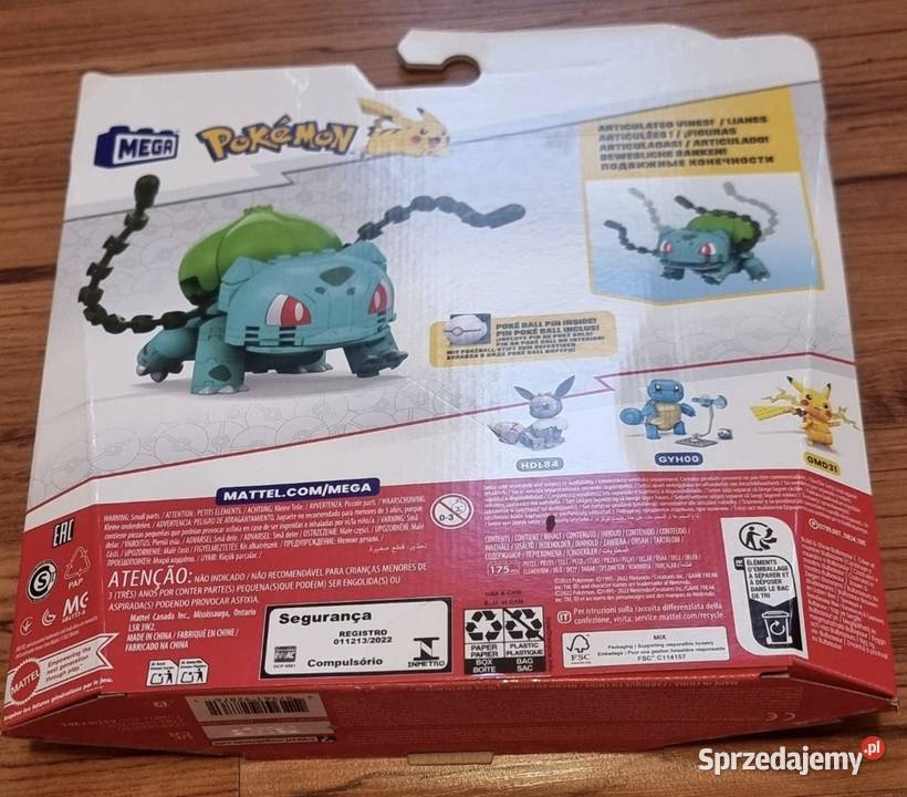 Lego Pokemon Bulbasaur nowy