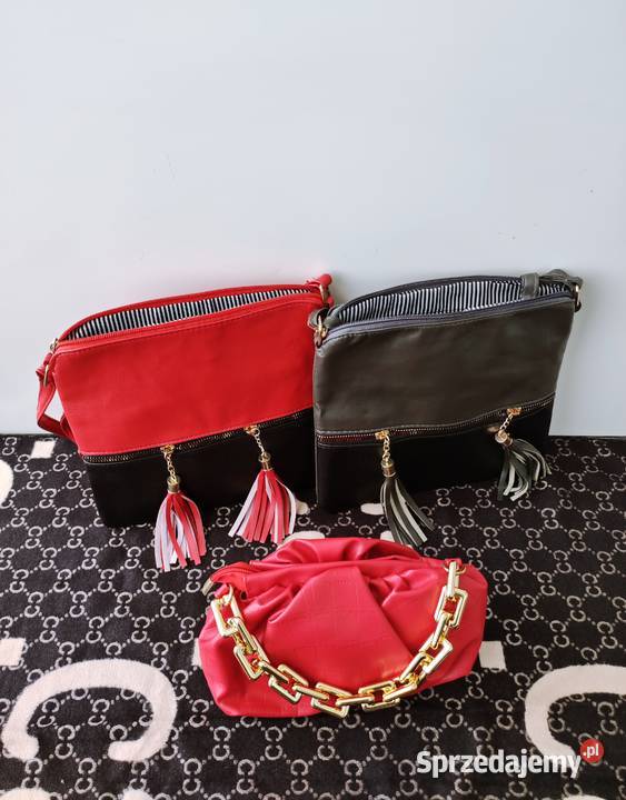 PROMOCJAPiękne torebki z eko skórkiCzerwony i mazowieckie Warszawa