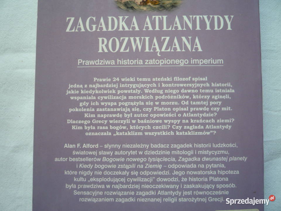 Zagadka Atlantydy rozwiązana Alan F Alford Nowa miękka Proza i poezja Szczecin
