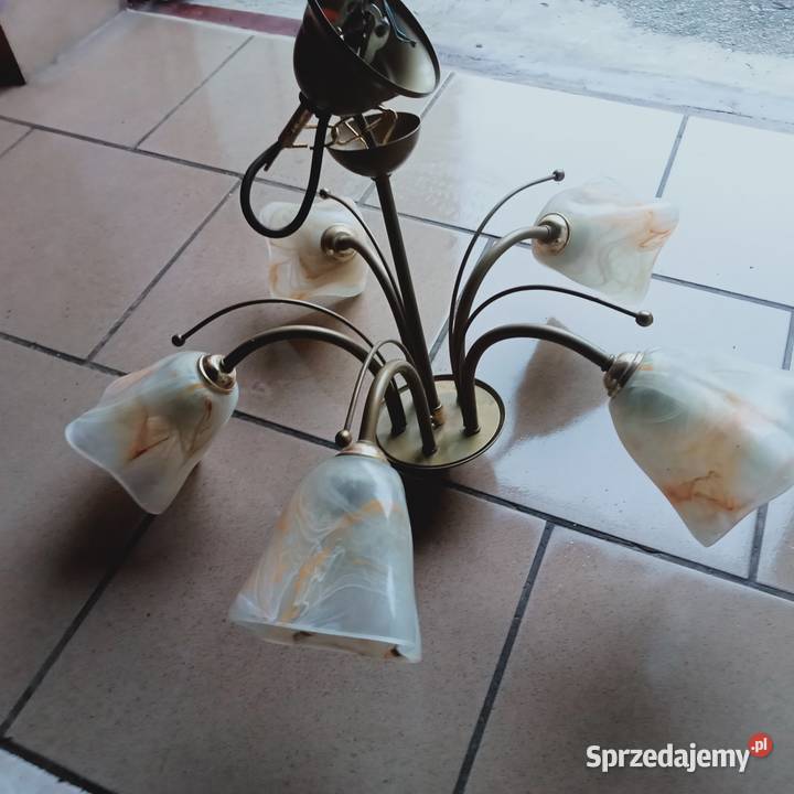 Lampa sufitowa szklana Lampy wiszące śląskie Zabrze