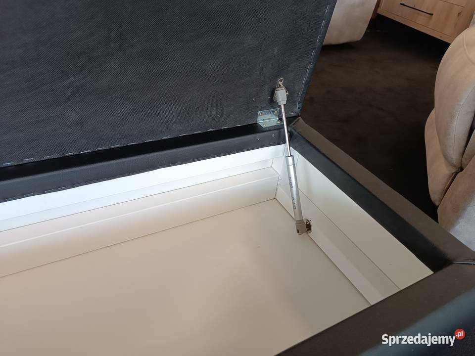 Nowa Pufa 90x45 SKÓRA NATURALNA pojemnik OUTLET Olesno