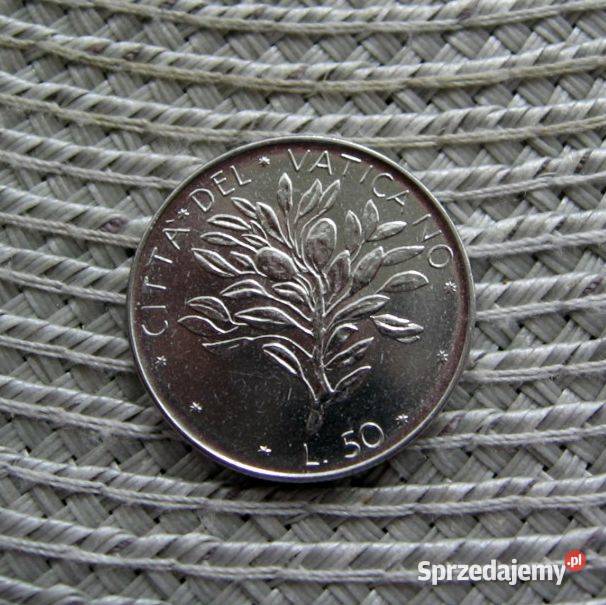 Watykan 50 Lira 1972r Papież Paweł VI Ładna Kalisz