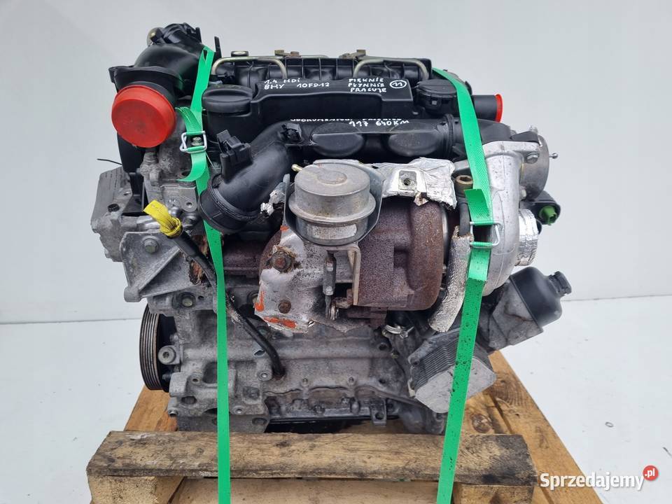 SILNIK KOMPLET Citroen C3 14 HDI 90 0209r DELPHI Rudka