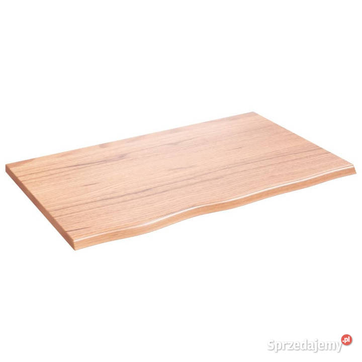 Blat do stołu jasnobrązowy 80x50x2 lite drewno Warszawa